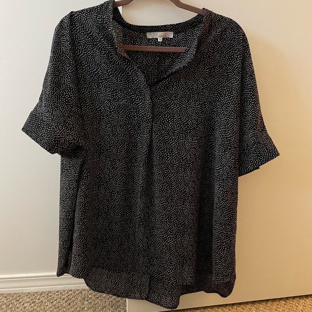 Monk and Lou dotted blouse